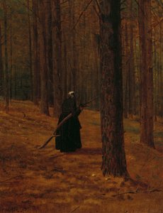 Vanha nainen keräämässä sivellintä, 1865 tekijältä Winslow Homer