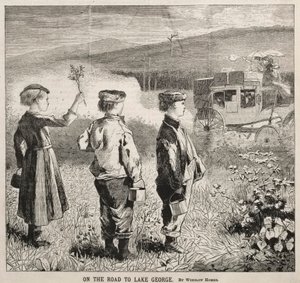 Tiellä George-järvelle, 1869. tekijältä Winslow Homer
