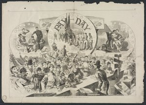 Palkkapäivä Potomacin armeijassa, 1863. tekijältä Winslow Homer