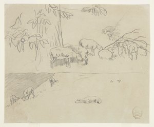 Lampaiden laiduntaminen tekijältä Winslow Homer