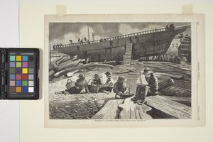 Laivanrakennus, Gloucesterin satama (muste) tekijältä Winslow Homer