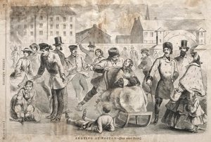 Luistelu Bostonissa, 1859. tekijältä Winslow Homer