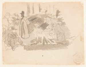 Sotilaiden leirintäalue tekijältä Winslow Homer