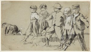 Tutkimus "Snap the Whip" tekijältä Winslow Homer