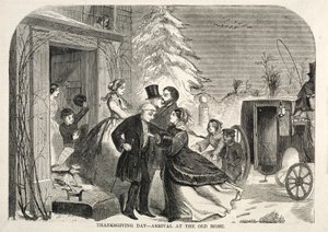 Kiitospäivä - Saapuminen vanhaan kotiin, 1858. tekijältä Winslow Homer