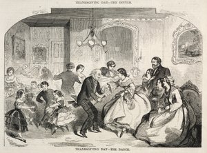Kiitospäivä - Tanssi, 1858. tekijältä Winslow Homer