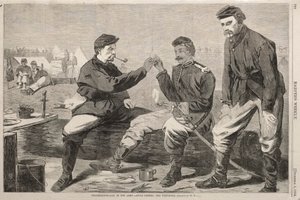 Kiitospäivä armeijassa - päivällisen jälkeen:  Toivomusluu tekijältä Winslow Homer