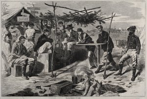 Kiitospäivä leirillä tekijältä Winslow Homer
