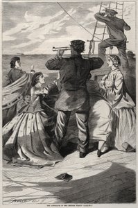 Brittiläisen merirosvo Alabaman lähestymistapa, 1863. tekijältä Winslow Homer