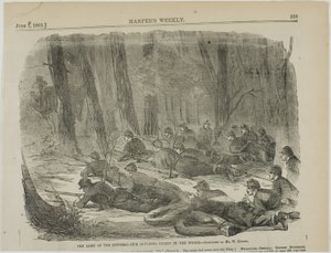 Potomacin armeija - syrjäinen vartiopaikkamme metsässä - tekijältä Winslow Homer