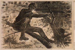 The Army of the Potomac--A Sharpshooter on Picket Duty, Harper