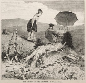 Taiteilija maalla, 1869. tekijältä Winslow Homer