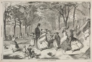 Boston Common, 1858. tekijältä Winslow Homer