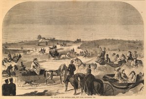 The Drive in the Central Park, New York, syyskuu 1860, Harper