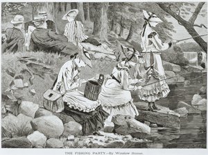 "Kalastusjuhlat--" tekijältä Winslow Homer