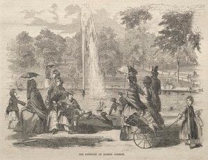 Boston Commonin suihkulähde tekijältä Winslow Homer