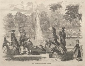 Suihkulähde Boston Commonissa, 1857. tekijältä Winslow Homer