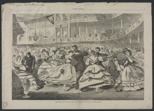 Suuret venäläiset tanssiaiset Musiikkiakatemiassa, 5. marraskuuta 1863. tekijältä Winslow Homer