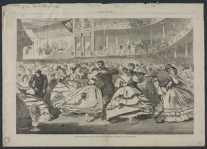 Suuri venäläinen juhla Musiikkiakatemiassa, 5.11.1863,1863. tekijältä Winslow Homer