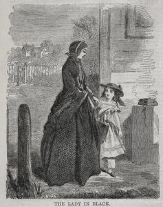 Lady in Black, 1860. tekijältä Winslow Homer