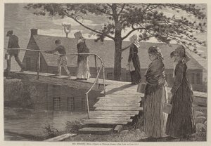 The Morning Bell, julkaistu 1873. tekijältä Winslow Homer
