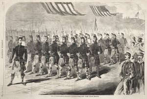New Yorkin osavaltion miliisin 79. rykmentti (Highlanders) tekijältä Winslow Homer