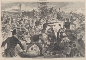 Sota unionin puolesta, 1862 - A Bayonet Charge, julkaistu 1862. tekijältä Winslow Homer