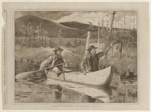 Ansapyynti Adirondackvuorilla tekijältä Winslow Homer