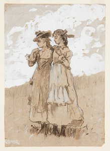 Kaksi nuorta tyttöä tekijältä Winslow Homer