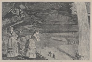 Putousten alla, Catskill-vuoret Winslow Homerin maalauksesta, 1872. tekijältä Winslow Homer