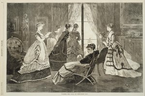 Puheluiden odottaminen uudenvuodenpäivänä tekijältä Winslow Homer