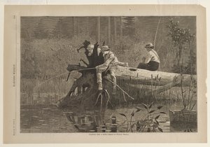 Odottamassa kalan tärppäämistä tekijältä Winslow Homer