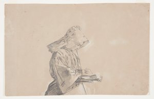 Nainen Sunbonnetissa tekijältä Winslow Homer