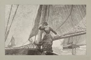 Purjehtiva tyttö tekijältä Winslow Homer