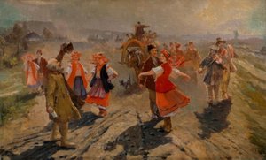 Brautzug in der Nähe von Orel tekijältä Wladimir Jegorowitsch Makowski