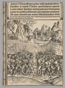 Sveitsin sota, levy 16 historiallisista kohtauksista keisari Maximilian I:n elämästä riemukaarista