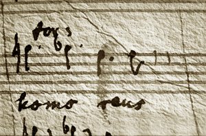 Wolfgang Amadeus Mozartin Requiemin "työstöpartituuri" (partituuri) tekijältä Wolfgang Amadeus Mozart