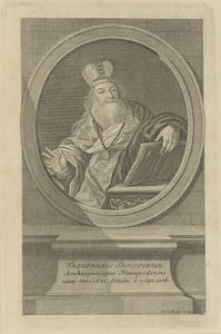Runoilija Theofan Prokopovichin muotokuva 1681-1736, noin 1760. tekijältä Wolfgang Christoph Mayr