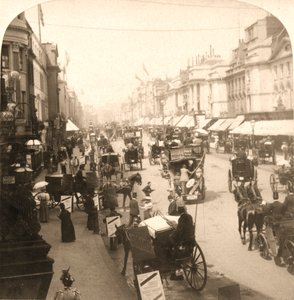 Regent Street, Lontoo, 1896. tekijältä Works and Sun Sculpture Studios