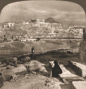 Akropolis, Ateena, Kreikka, 1902.