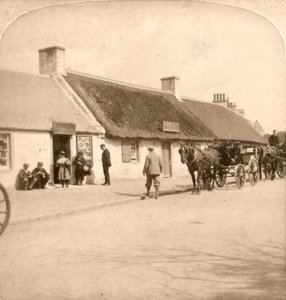 Robert Burnsin syntymäpaikka, Ayr, Skotlanti, 1896. tekijältä Works and Sun Sculpture Studios