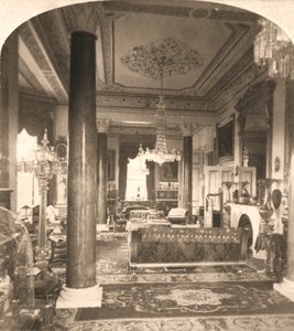 The Drawing Room, Queen Victorias Marine Residence, Osborne House, I.O.W, 1900. tekijältä Works and Sun Sculpture Studios