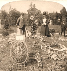 Irlannin suurimman johtajan Charles Stewart Parnellin hauta, Dublin, 1896.