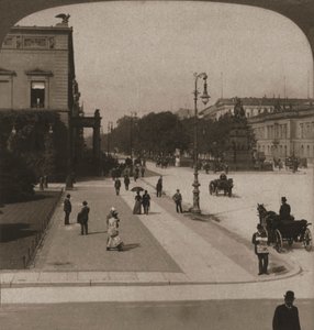 Unter den Linden, Berliini, 1903. tekijältä Works and Sun Sculpture Studios