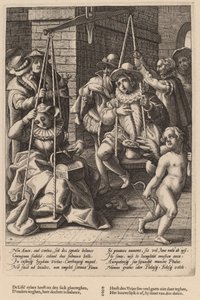 Avioliiton asteikot tekijältä Workshop of Hendrick Goltzius, after Karel van Mander I