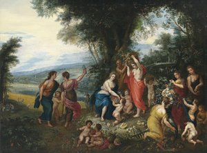 Kesän allegoria tekijältä Workshop of Jan Brueghel the Elder