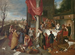 Talven allegoria tekijältä Workshop of Jan Brueghel the Elder