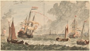IJ-joki Amsterdamissa 1600-luvulla.