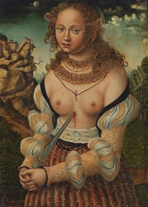 Saksa: Selbstmord der Lucretia Lucretian itsemurha tekijältä workshop of Lucas Cranach the Elder