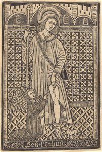 Saint-Roche tekijältä Workshop of Master of the Cologne Arms